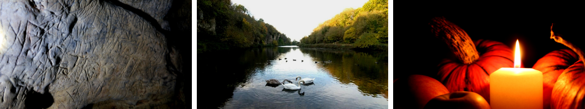 Creswell Crags halloween banner
